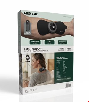 ماساژور درمانی گرین لاین EMS Therapy TENS Heat مدل GNEMSTRPYBK