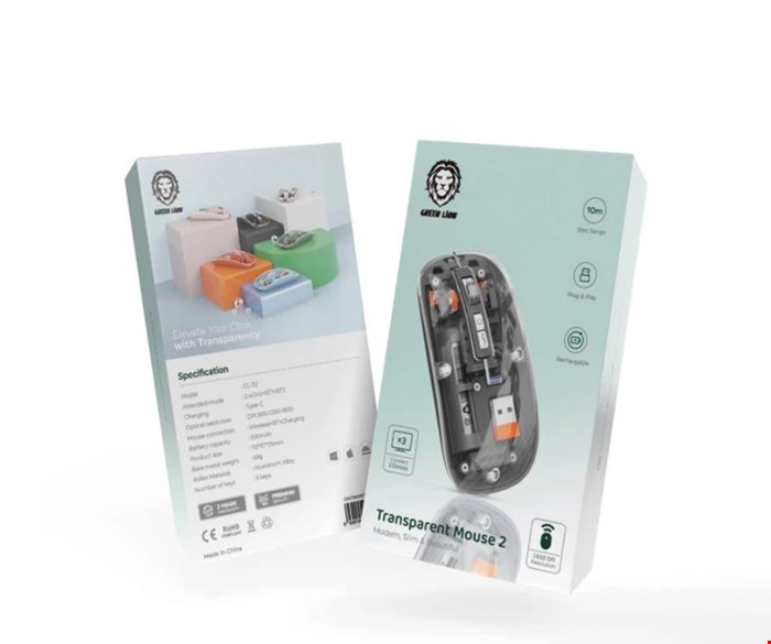 ماوس بی سیم گرین لاین مدل Transparent Mouse 2