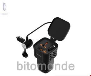 اینورتر برق خودرو پرودو مدل Porodo DriveStation 200W Car Power Inverter