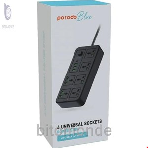 چندراهی برق پرودو مدل Universal Sockets 6 ظرفیت ۳ متر