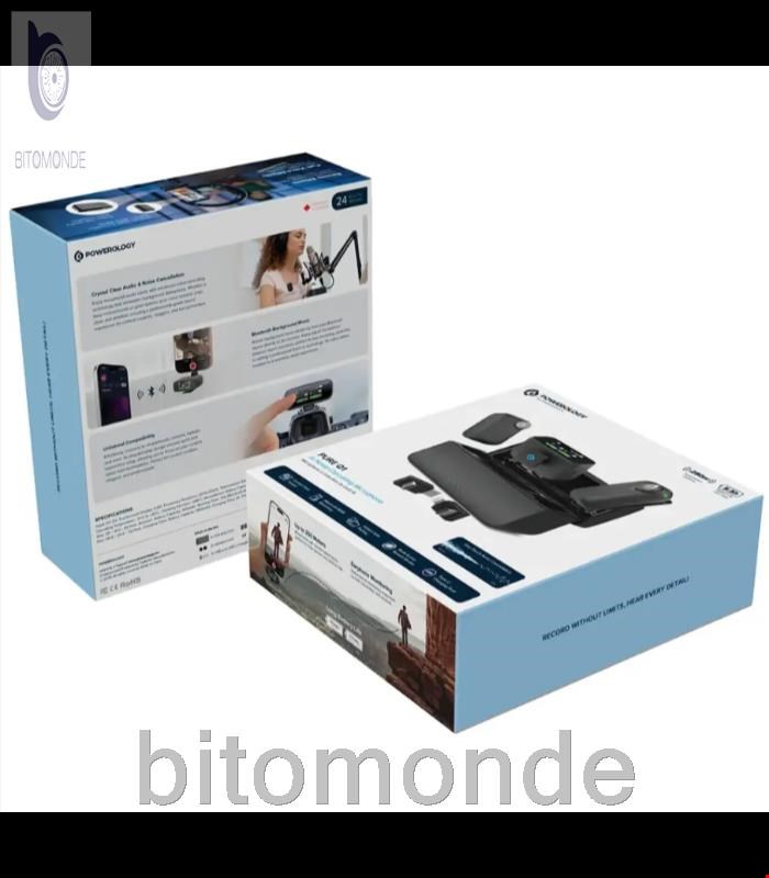 میکروفون حرفه‌ای بی‌سیم پاورولوژی مدل Pure Q1 PWS20BK