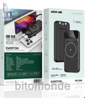 پاوربانک 10000 گرین لاین Green Lion Everton Power Bank GNEVRTN10K