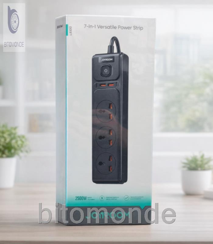 چند راهی برق 2500 وات جویروم JOYROOM 7-in-1 Versatile Power Strip JR-TE1