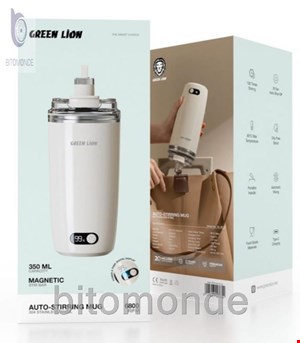 ماگ همزن‌دار شارژی گرین لاین مدل Auto-Stirring Mug ظرفیت ۳۵۰ میلی‌لیتر
